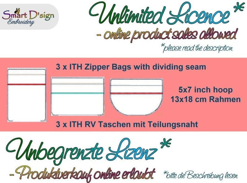 LICENCE for 3x BLANK ITH (DOG) ZIPPER BAGS