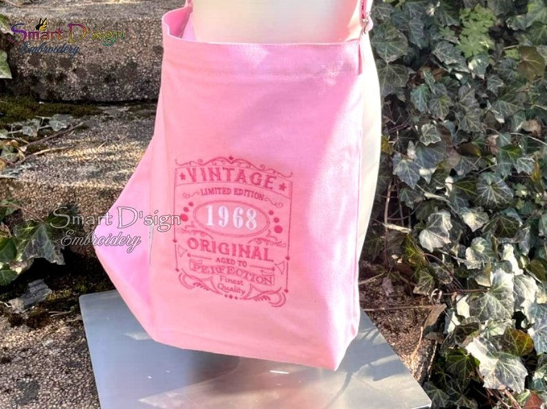 VINTAGE GEBURTSTAGSETIKETT mit Zahlen