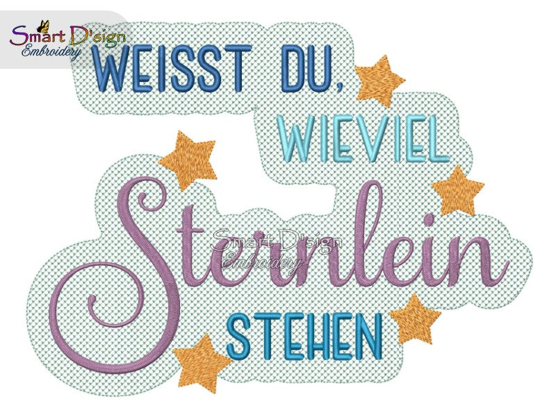 WEISST DU WIEVIEL STERNLEIN STEHEN Saying