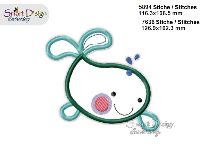 UNDER THE SEA - 12x Baby Nursery Appliques